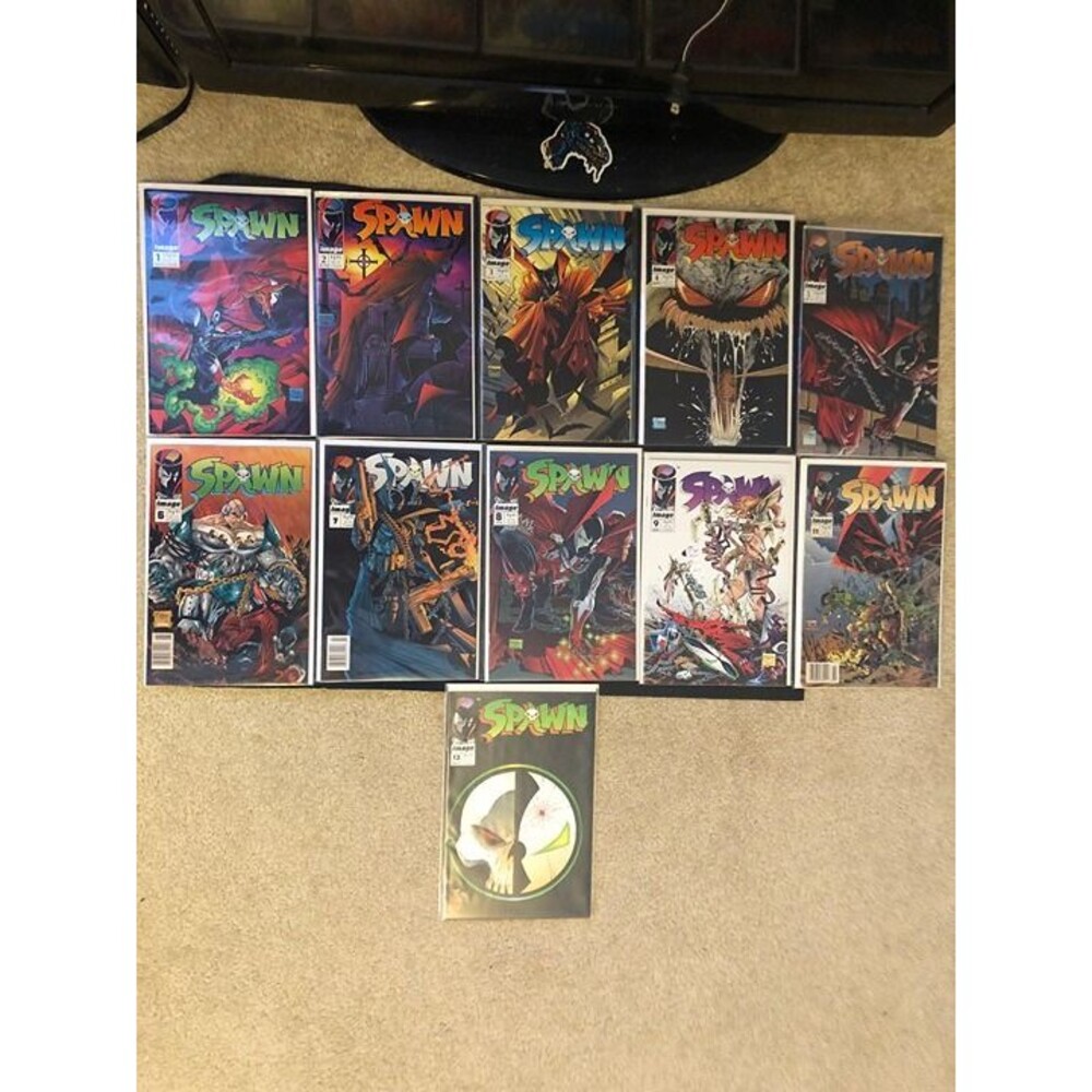 SPAWN #1-12 IMAGE COMIC LOT 11 comics 1st Angela 1st Violator VF